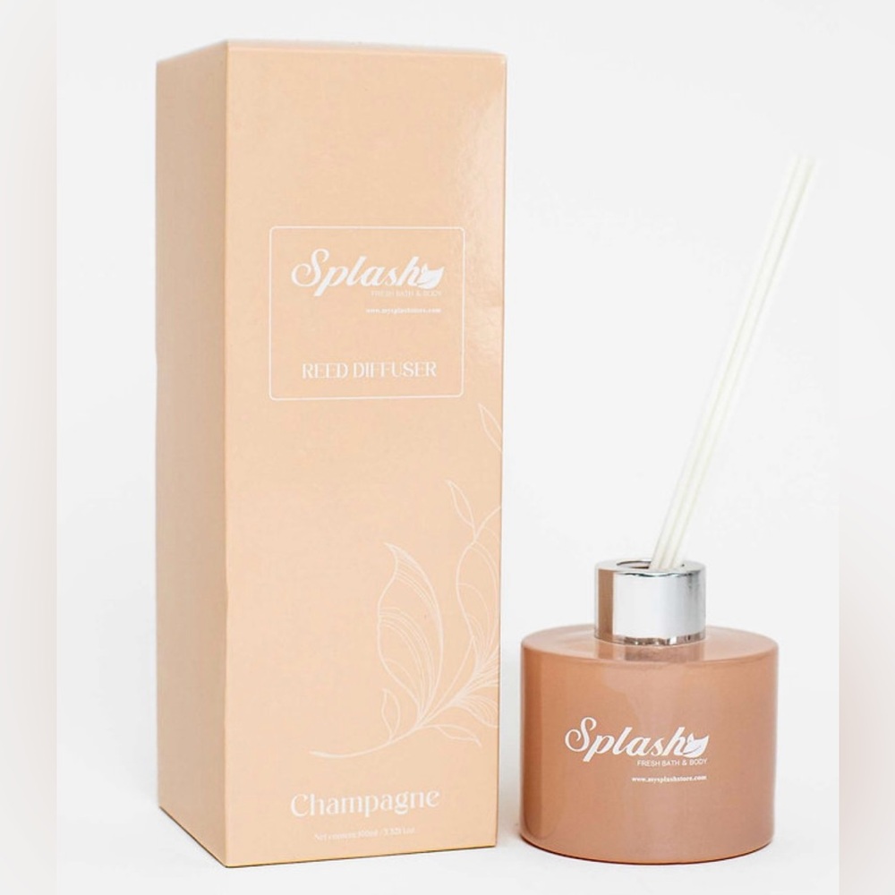 NEW Splash Fresh Bath and Body Reed Diffuser Champagne Sealed in the box